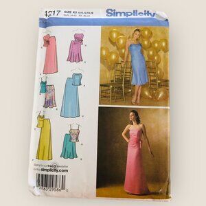 Simplicity Sewing Pattern 4217 Misses Special Occasion Top Skirt Size 8-16